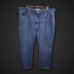LL Bean Standard Fit Mens Blue Jeans Size 37 x 30